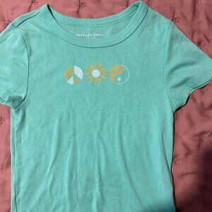 American Eagle Graphic Baby Tee